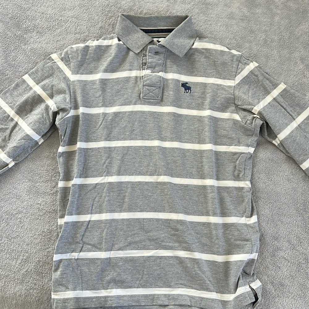 Abercrombie long sleeve polo shirt